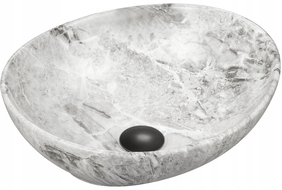 Mexen Elza countertop washbasin 40 x 33 cm, White stone - 21014093