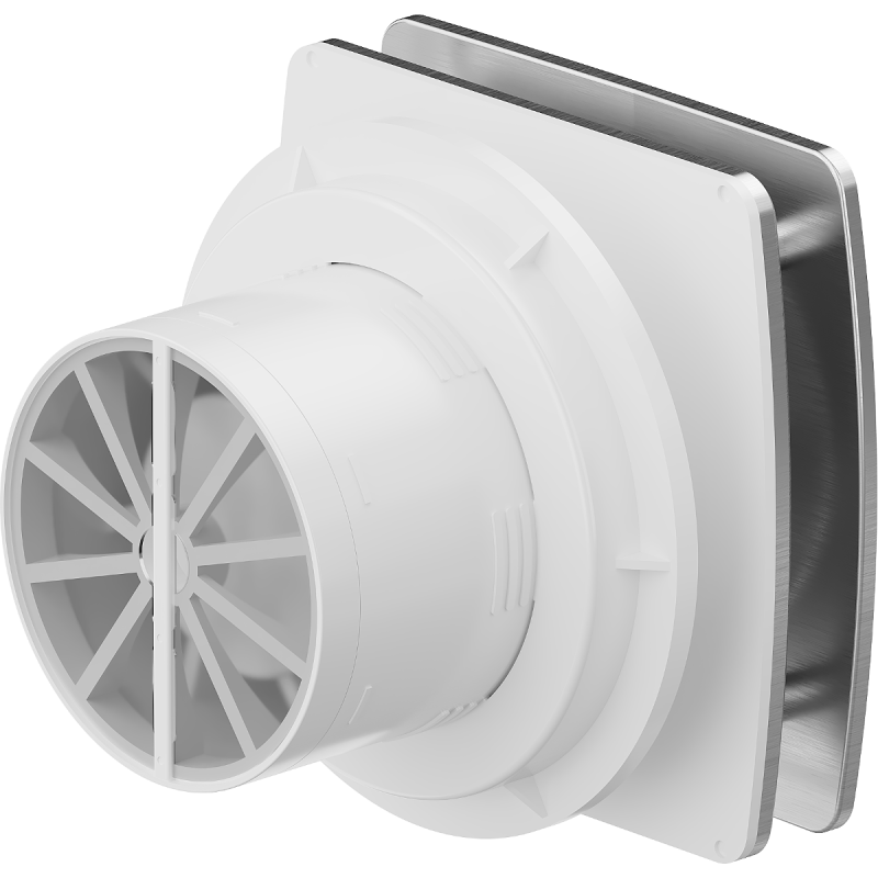 Mexen AXS 100 bathroom fan, silver - W9601-100-11