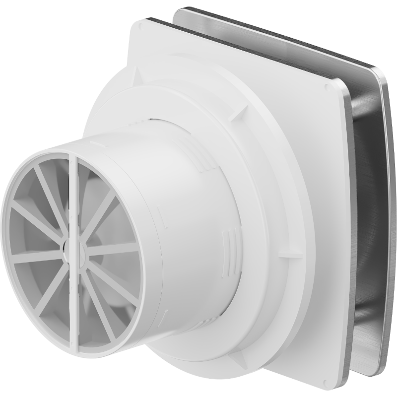 Mexen AXS 100 bathroom fan with timer, silver - W9601-100T-11