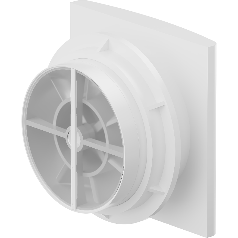 Mexen EXS 120 bathroom fan, white - W9604-125-00
