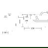 Mexen Base toilet roll holder, Black - 7088233-70