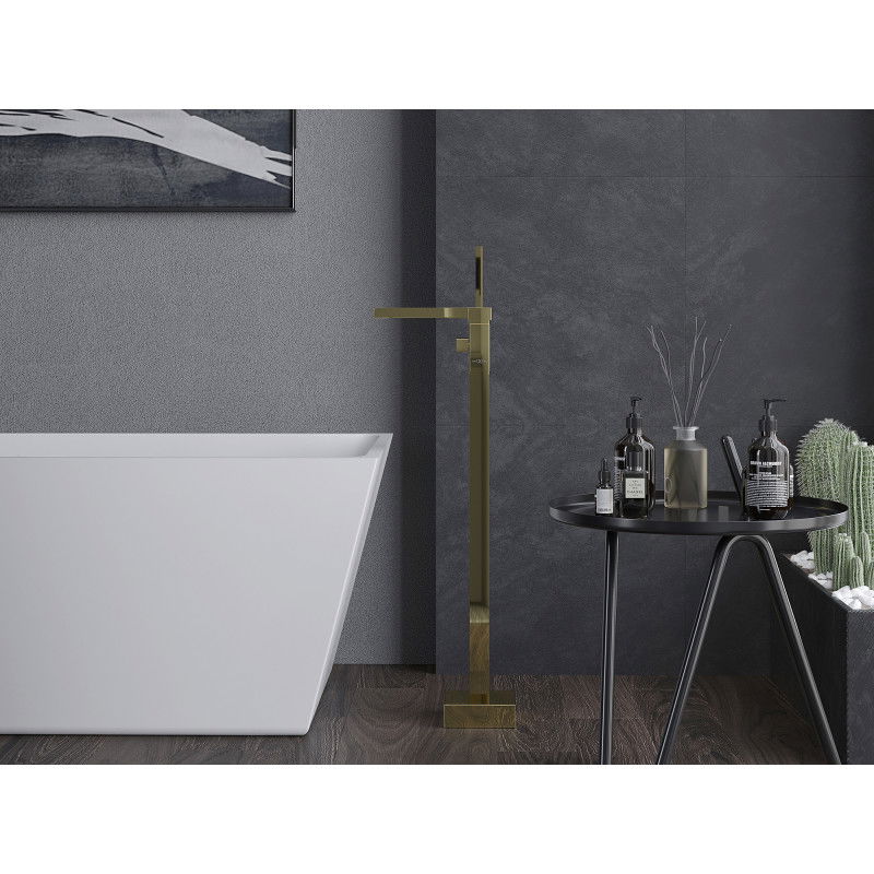 Mexen Algar freestanding bath tap, gold - 75733-50