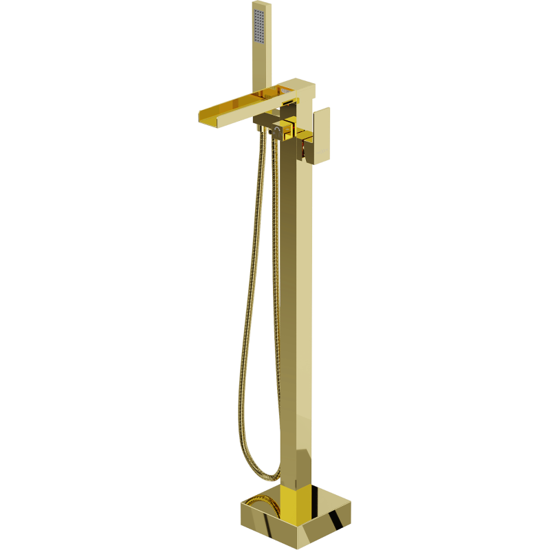 Mexen Algar freestanding bath tap, gold - 75733-50