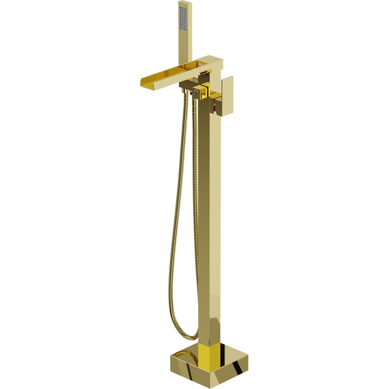Mexen Algar freestanding bathtub faucet, gold - 75733-50