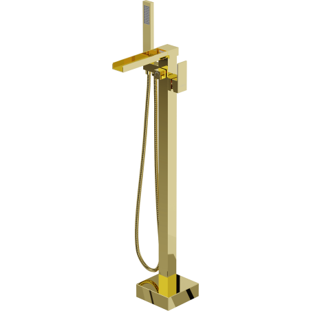 Mexen Algar freestanding bathtub mixer tap, gold - 75733-50