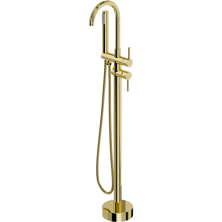 Mexen Alma freestanding bath tap, gold - 75033-50