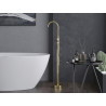 Mexen Alma freestanding bathtub faucet, gold - 75033-50