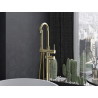 Mexen Alma freestanding bathtub faucet, gold - 75033-50
