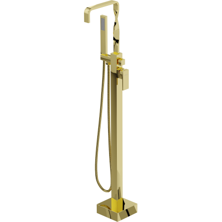 Mexen Avila freestanding bathtub mixer tap, gold - 75833-50