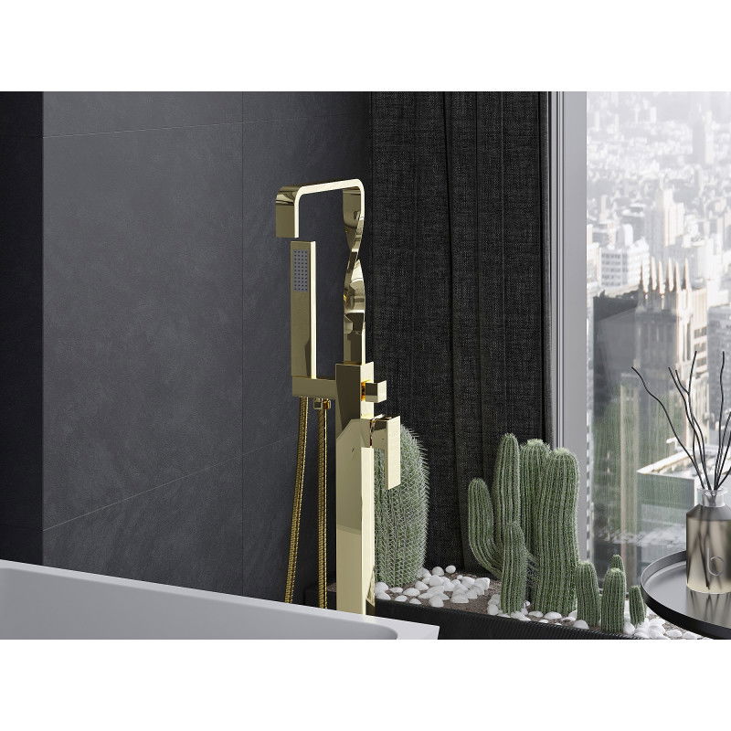 Mexen Avila Freestanding Bath Mixer, Gold - 75833-50