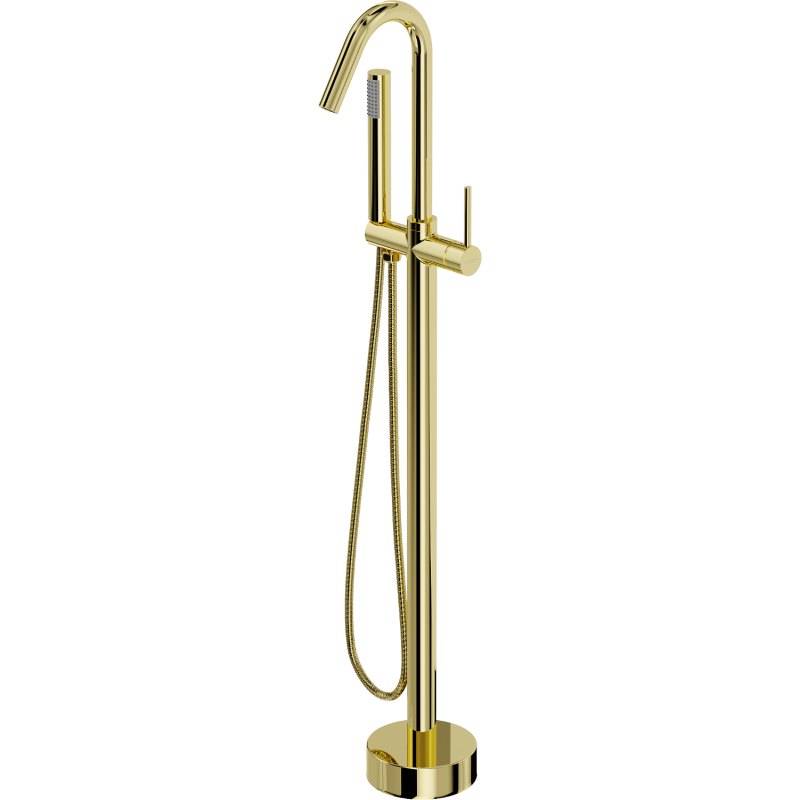 Mexen Gaja freestanding bath mixer, gold - 75333-50