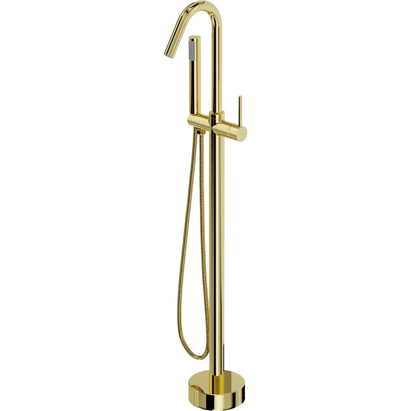 Mexen Gaja freestanding bathtub faucet, gold - 75333-50