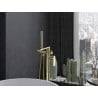 Mexen Leda freestanding bathtub mixer tap, gold - 75633-50