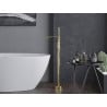 Mexen Leda freestanding bathtub mixer tap, gold - 75633-50