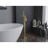Mexen Leda freestanding bathtub mixer tap, gold - 75633-50