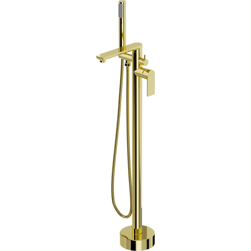 Mexen Leda free-standing bath tap, gold - 75633-50