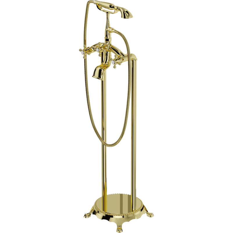 Mexen Retro Free-standing Bath Tap, Gold - 75933-50