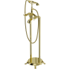 Mexen Retro freestanding bathtub faucet, gold - 75933-50