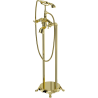 Mexen Retro freestanding bathtub mixer tap, Gold - 75933-50