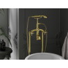 Mexen Retro freestanding bathtub faucet, gold - 75933-50