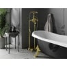 Mexen Retro freestanding bathtub mixer tap, Gold - 75933-50