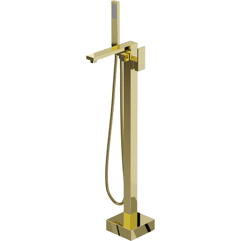 Mexen Urano Freestanding Bath Mixer, Gold - 75233-50