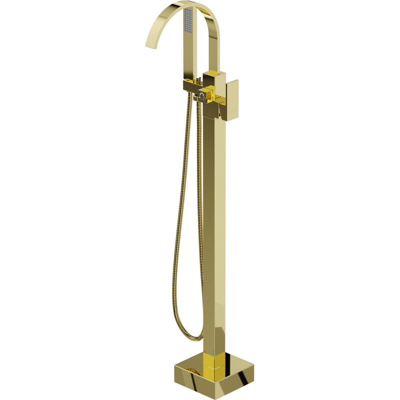 Mexen Veda freestanding bath tap, gold - 75433-50
