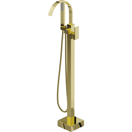 Mexen Veda freestanding bathtub faucet, gold - 75433-50