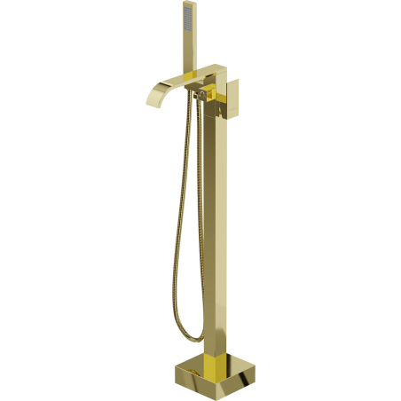 Mexen Lava freestanding bathtub mixer tap, gold - 752433-50