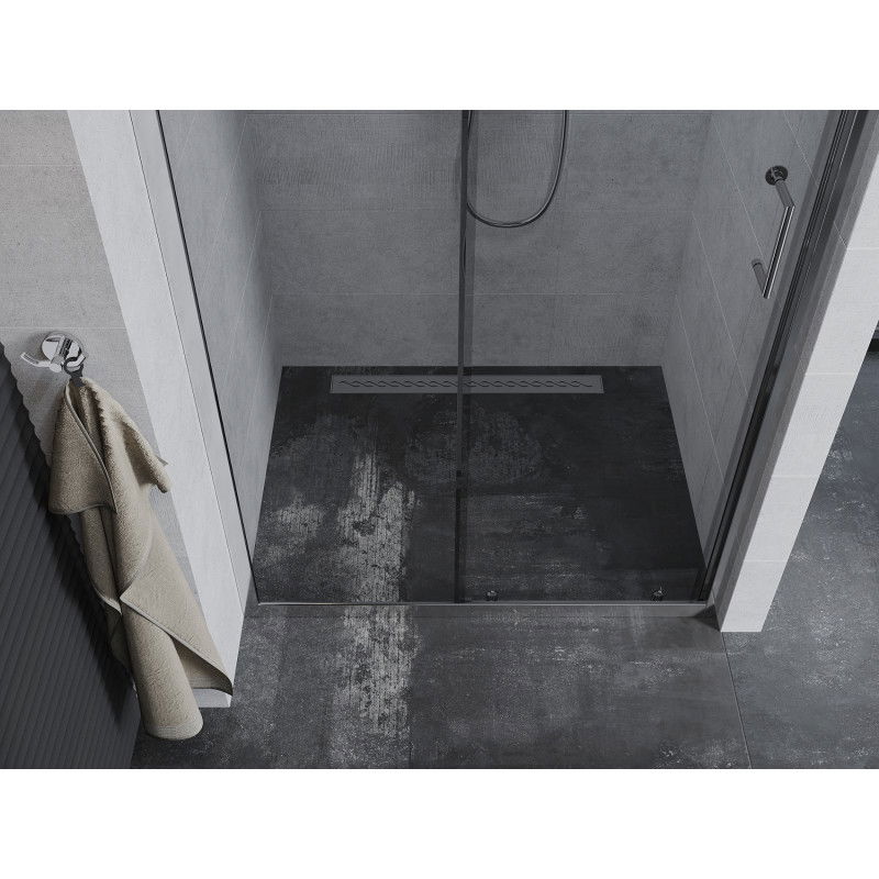 Mexen Apia sliding shower door 90 cm, transparent, chrome - 845-090-000-01-00