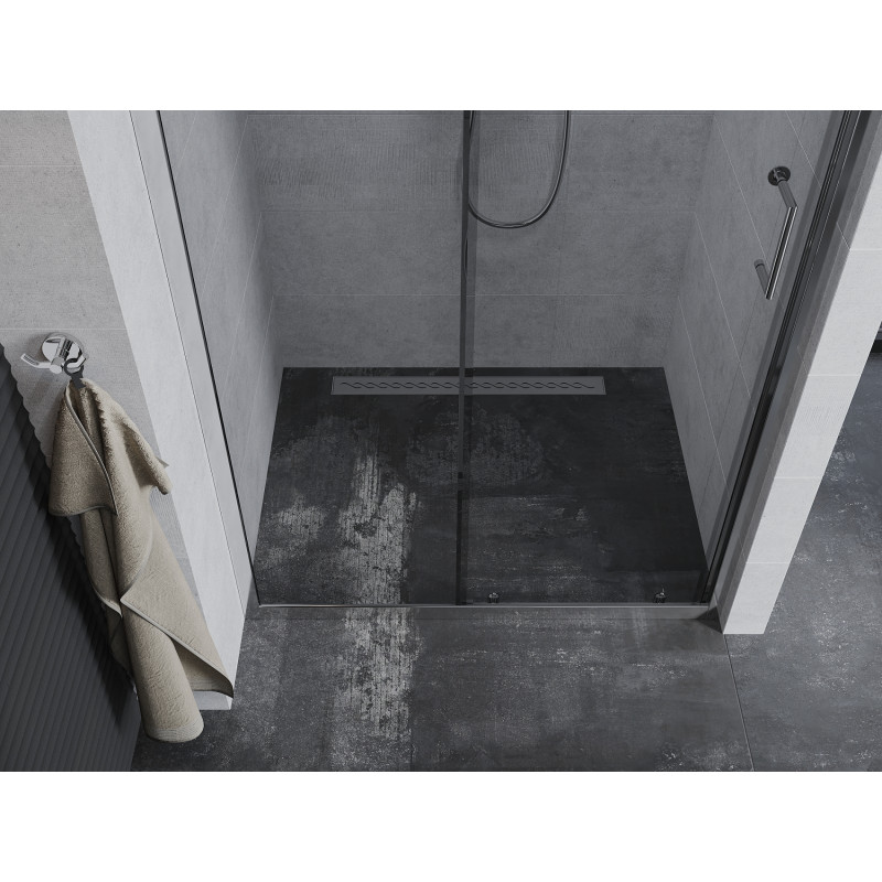 Mexen Apia sliding shower door 135 cm, transparent, chrome - 845-135-000-01-00