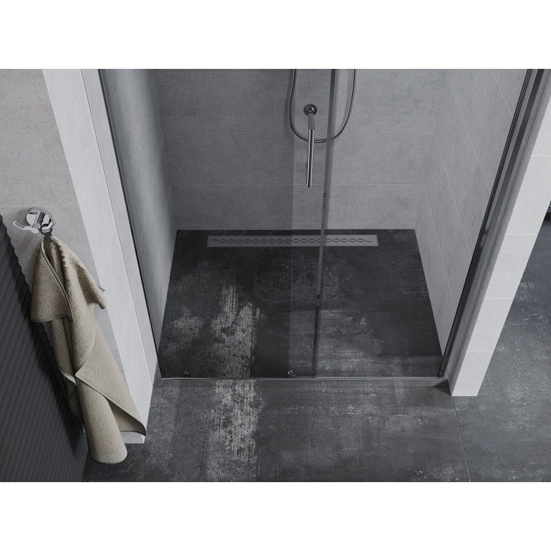 Mexen Apia 150 cm Sliding Shower Door, Transparent, Chrome - 845-150-000-01-00