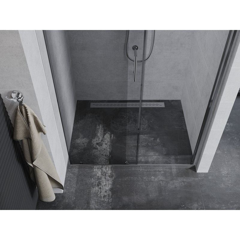 Mexen Apia sliding shower door 150 cm, transparent, chrome - 845-150-000-01-00