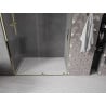 Mexen Velar sliding shower door 130 cm, transparent, gold - 871-130-000-01-50