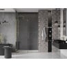 Mexen Velar sliding shower door 130 cm, transparent, gold - 871-130-000-01-50
