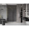 Mexen Velar sliding shower door 130 cm, transparent, gold - 871-130-000-01-50