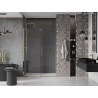 Mexen Velar 150 cm Sliding Shower Door, Transparent, Gold - 871-150-000-01-50