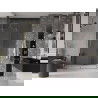 Mexen Velar sliding shower door 150 cm, transparent, gold - 871-150-000-01-50