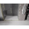 Mexen Velar Shower Sliding Door 150 cm, Transparent, Brushed Gold - 871-150-000-01-55