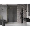 Mexen Velar Shower Sliding Door 150 cm, Transparent, Brushed Gold - 871-150-000-01-55
