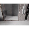 Mexen Velar sliding shower door 140 cm, transparent, pink gold - 871-140-000-01-60