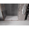 Mexen Velar 150 cm Sliding Shower Door, Transparent, Rose Gold - 871-150-000-01-60