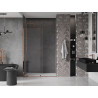 Mexen Velar sliding shower doors 160 cm, transparent, rose gold - 871-160-000-01-60