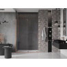 Mexen Velar sliding shower doors 140 cm, transparent, brushed copper - 871-140-000-01-65