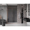 Mexen Velar sliding shower doors 160 cm, transparent, brushed copper - 871-160-000-01-65