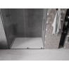 Mexen Velar sliding shower doors 130 cm, transparent, brushed gun gray - 871-130-000-01-66