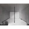 Mexen Velar sliding shower door 160 cm, transparent, black - 871-160-000-01-70