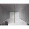 Mexen Velar 140 cm Sliding Shower Door, Transparent, Gold - 871-140-000-01-50