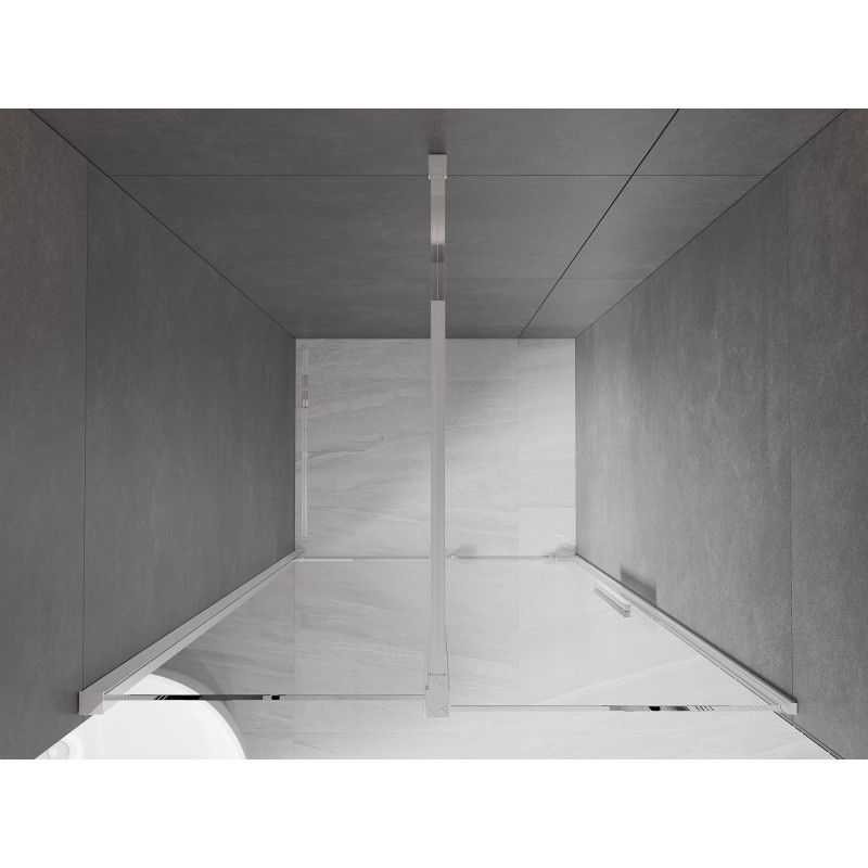 Mexen Velar 110 cm Sliding Shower Door, Transparent, Chrome - 871-110-000-01-01