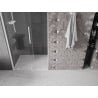 Mexen Velar sliding shower doors 100 cm, transparent, white - 871-100-000-01-20